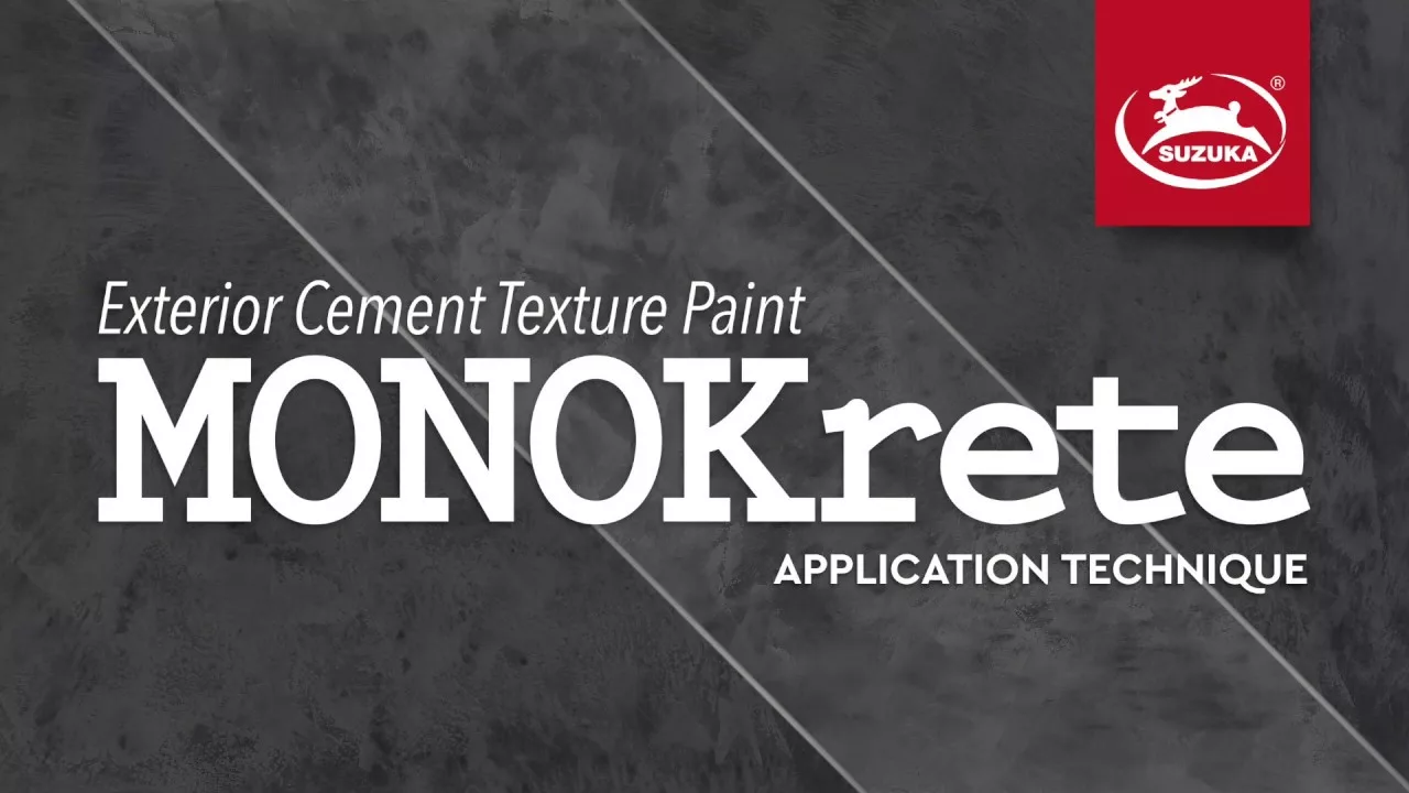 SUZUKA'S Monokrete / #MCT - Exterior Cement Textured Paint Application Steps
